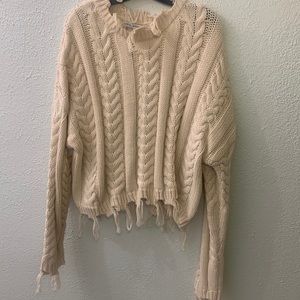 Women’s grunge knit sweater